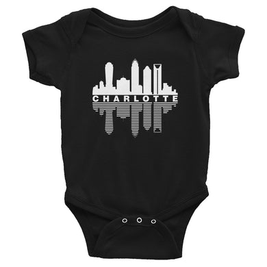 Charlotte Skyline Fade with Text - Infant