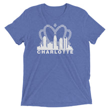 Load image into Gallery viewer, Charlotte Skyline with Crown Sunrise Fade with text - Men