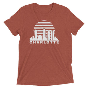 Charlotte Skyline Sunrise with text - Women