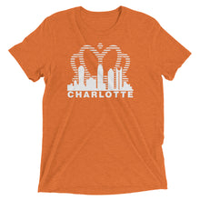 Load image into Gallery viewer, Charlotte Skyline with Crown Sunrise Fade with text - Men