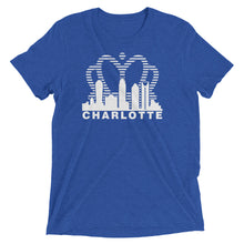 Load image into Gallery viewer, Charlotte Skyline with Crown Sunrise Fade with text - Men