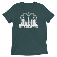 Load image into Gallery viewer, Charlotte Skyline with Crown Sunrise Fade with text - Men