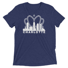 Load image into Gallery viewer, Charlotte Skyline with Crown Sunrise Fade with text - Men