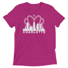 Load image into Gallery viewer, Charlotte Skyline with Crown Sunrise Fade with text - Men