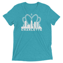 Load image into Gallery viewer, Charlotte Skyline with Crown Sunrise Fade with text - Men